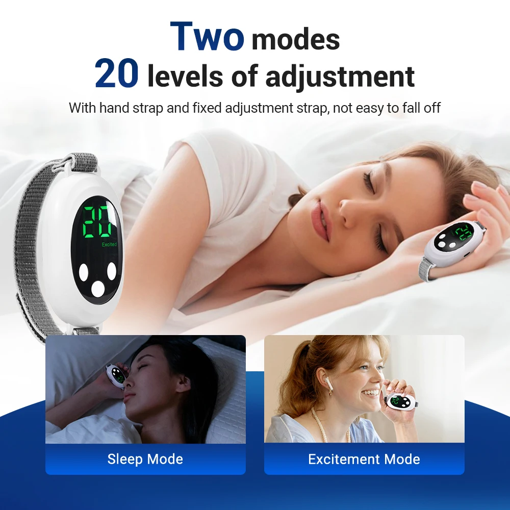 Microcurrent Sleep Aid Device – 20 Intensity Levels, Handheld Wind-Down
