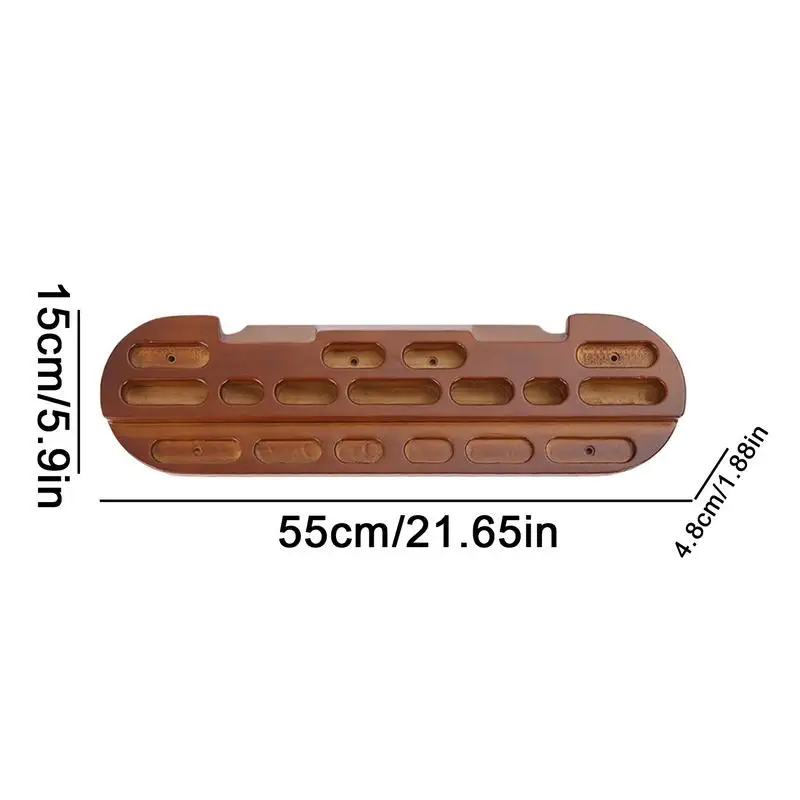 Wooden Climbing Hangboard – Non-Slip Fingerboard Grip Strength Trainer - color options