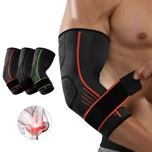 Elbow Compression Sleeve – Elastic Arm Support Brace Pair