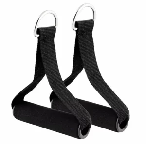 Resistance Band Handles Pair – Foam Grip Pull Rope & Yoga Hammock Handles