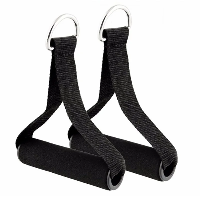 Resistance Band Handles Pair – Foam Grip Pull Rope & Yoga Hammock Handles