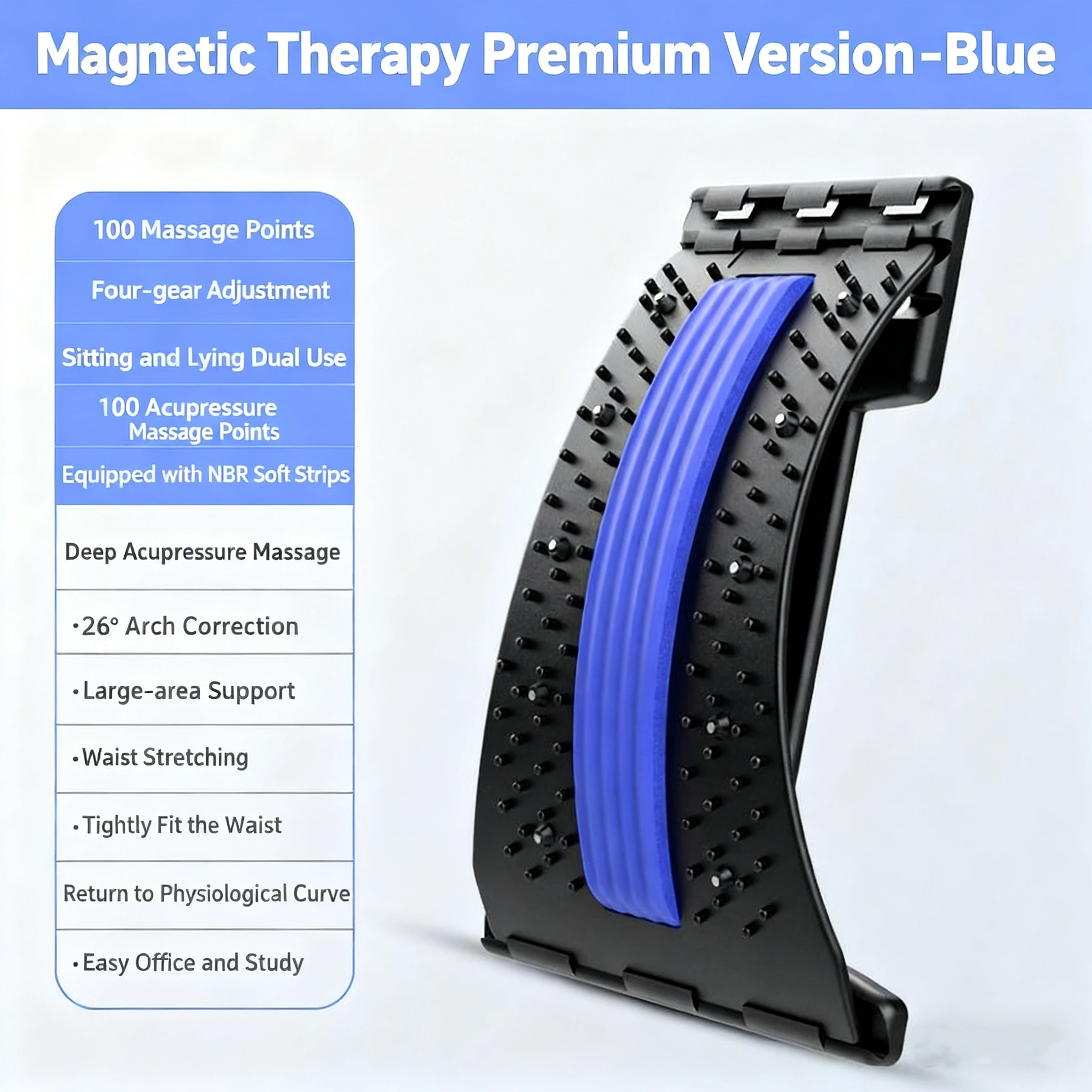 Lumbar Back Stretcher – Spinal Traction Arch for Lower Back Pain Relief & Posture Reset - packaging
