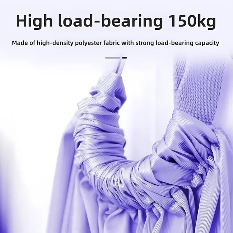 Aerial Yoga Stretching Belt – Adjustable Yoga Swing Strap - size and dimensions
