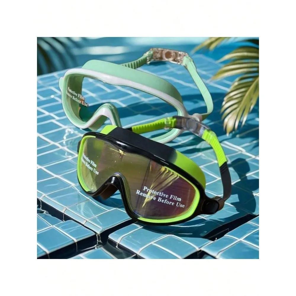 Kids Swim Goggles 2-Pack – Anti-Fog, Anti-UV, Wide Vision, No-Leak