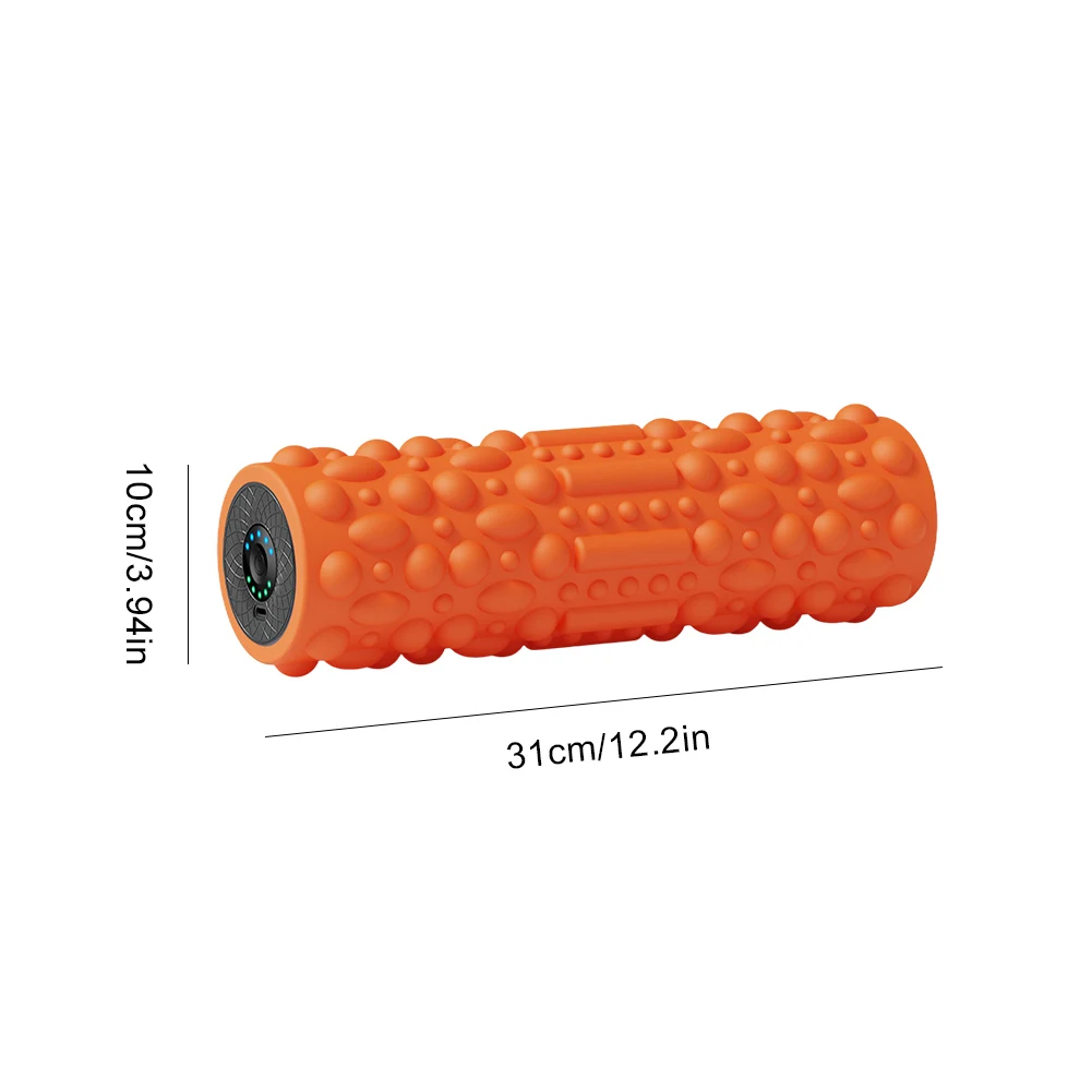 Electric Vibrating Foam Roller – Rechargeable 5-Speed Deep Tissue Muscle Roller - size and dimensions