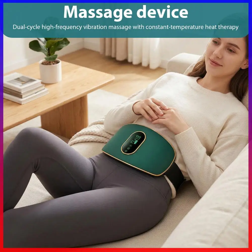 Cordless Menstrual Heating Belt - Wearable Heat & Vibration for Cramps