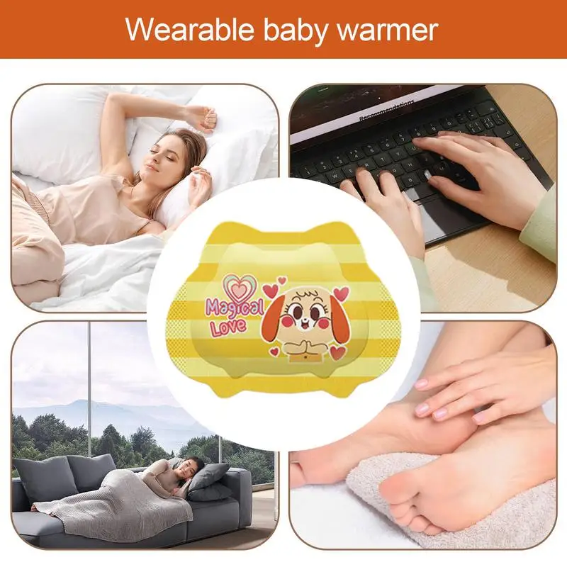 Cotton blend Self Heating Winter Warm pads Wearable Disposable Hand Foot - close-up detail
