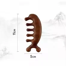 Natural Gua Sha Massage Comb – Head, Face & Scalp Massager - packaging