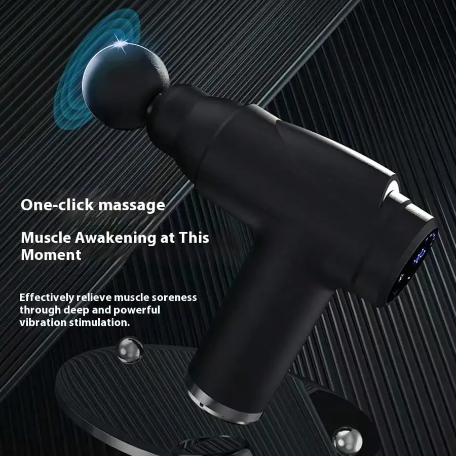 32-Speed Massage Gun – Deep Tissue Percussion Muscle Massager - in use
