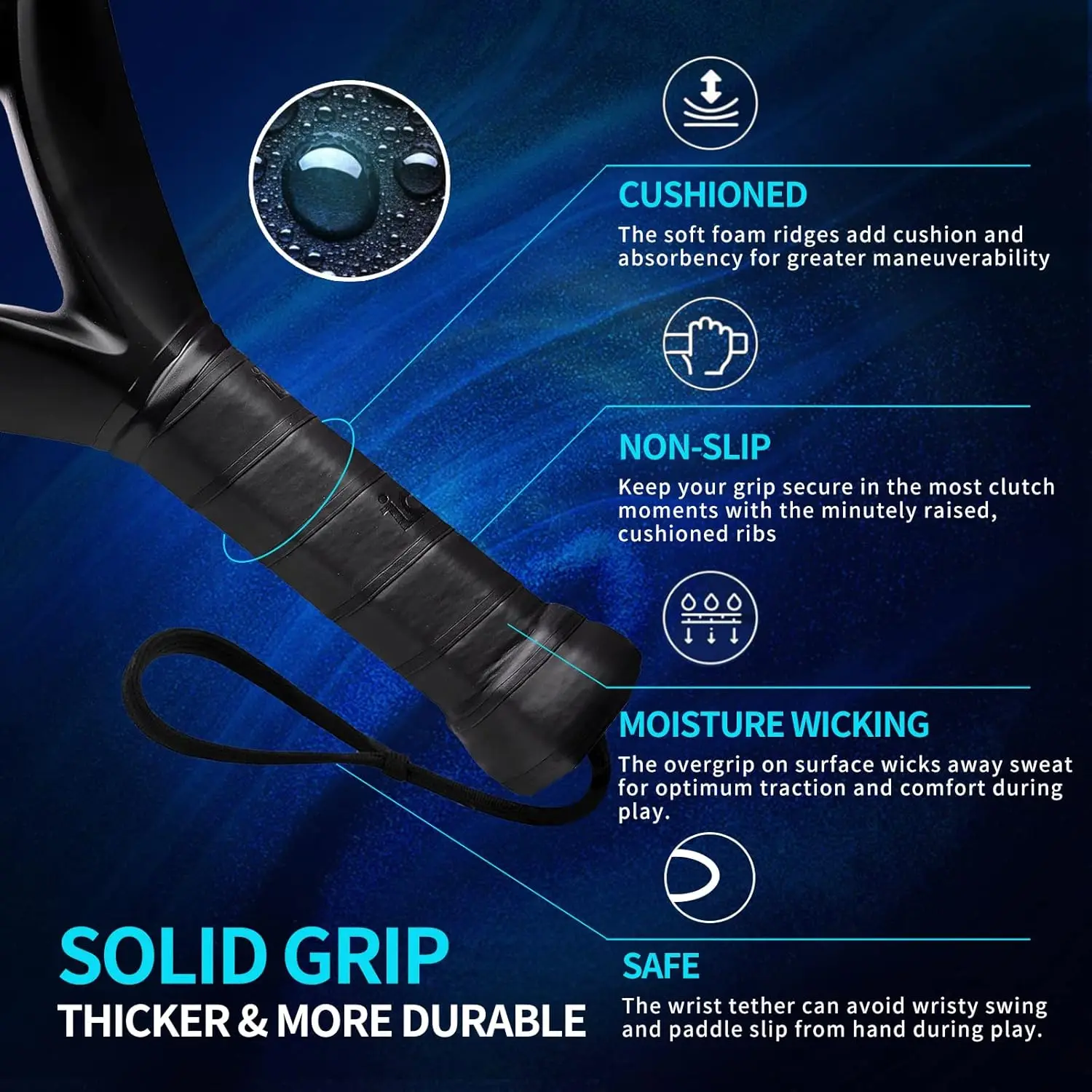 Carbon Fibre Padel Racket – Lightweight Padel Racquet - size and dimensions