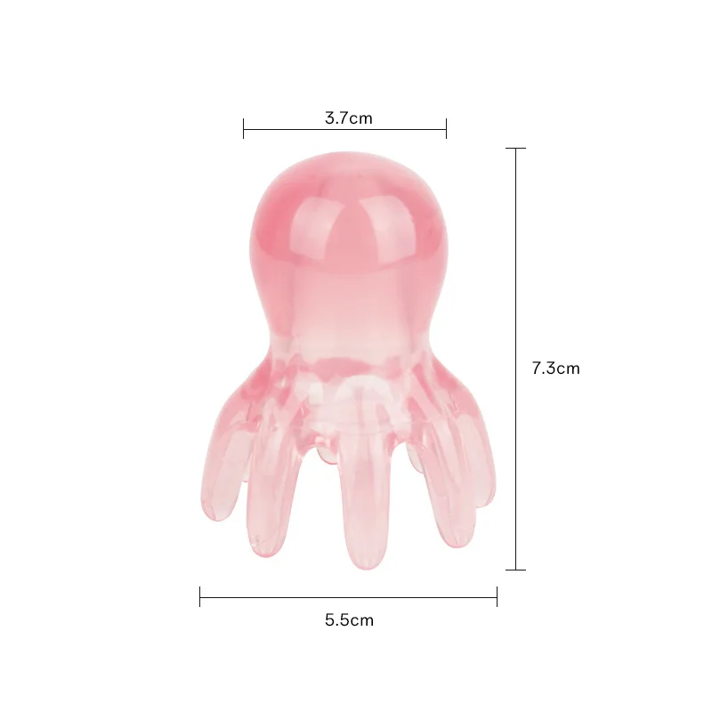 Gua Sha Scalp Massage Comb – Resin Meridian Scraping Brush - texture detail