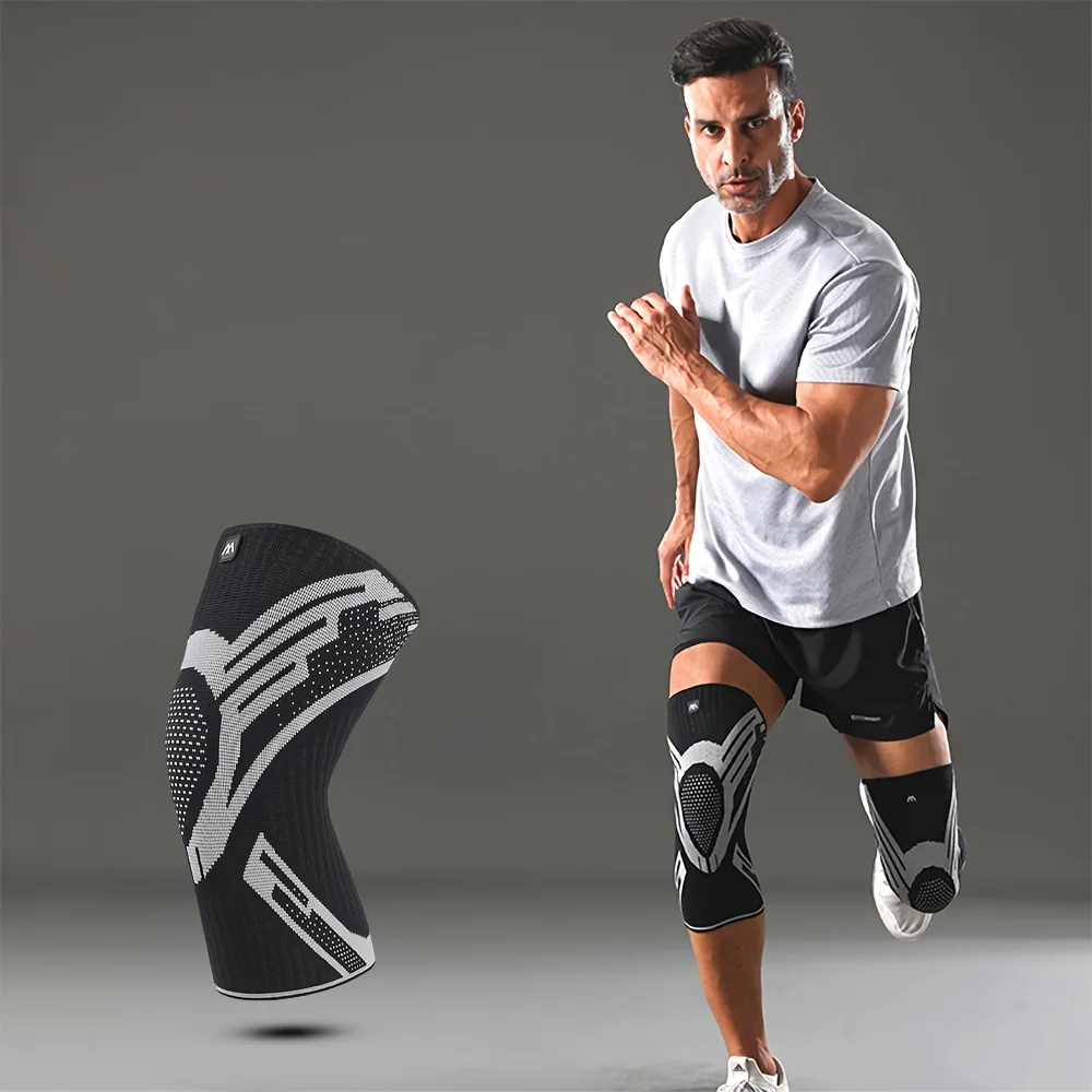Compression Knee Sleeve with Spring Stabilisers – Breathable Sports Brace - size and dimensions