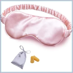 Mulberry Silk Sleep Mask - Blackout Eye Mask for Travel & Deep Sleep