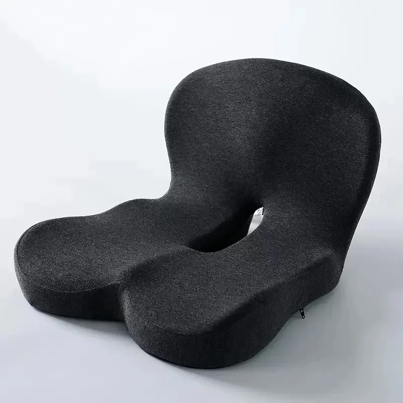 Memory Foam L-Shaped Seat & Lumbar Cushion – Car, Desk & Gaming Chair - close-up detail