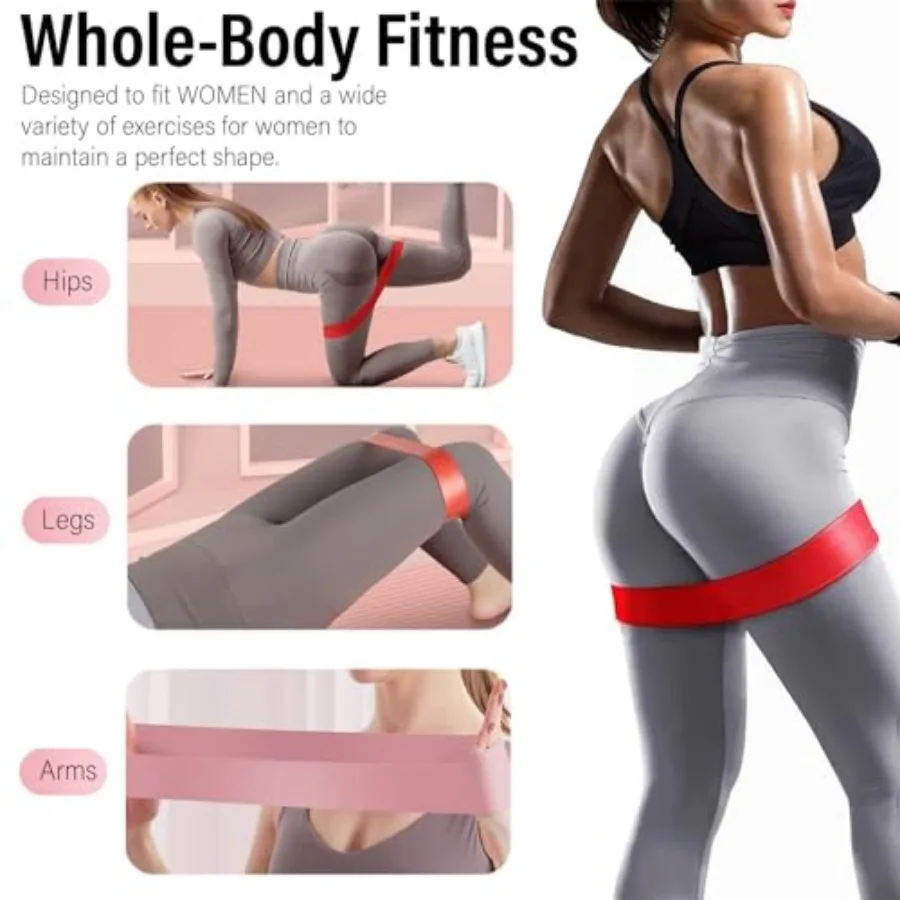 Resistance Bands Set of 5 – Multi-Level Exercise Bands for Full-Body Training - alternate view