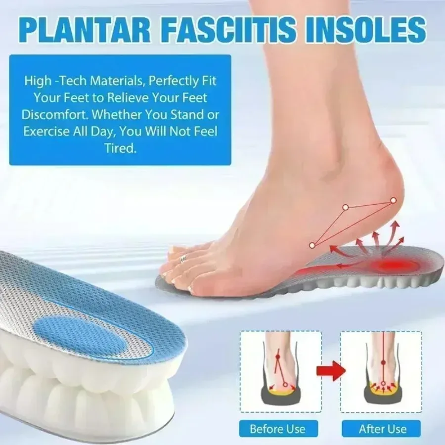 4D Air Cushion Insoles – Memory Foam Comfort Shoe Inserts - close-up detail