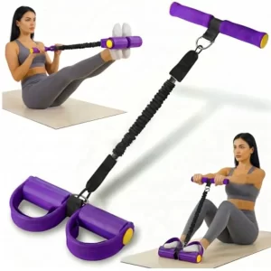 Pedal Resistance Band with Handles – Seated Row & Leg Trainer