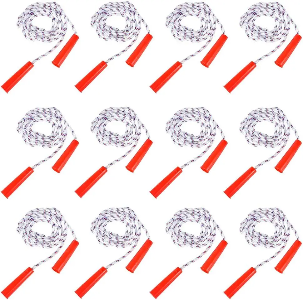 Durable Nylon Jump Ropes for Kids 84" Long 12 Pack Indoor - size and dimensions