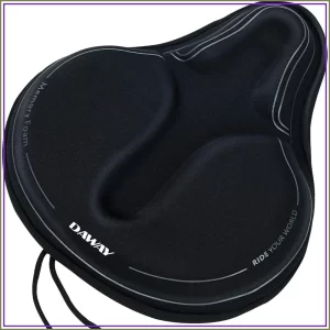 Gel & Memory Foam Bike Seat Cover – Padded Saddle Cushion for Spin Bikes