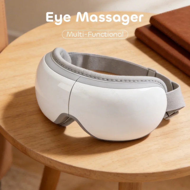 Heated Eye Massager – Vibration & Air Compression Mask for Eye Strain