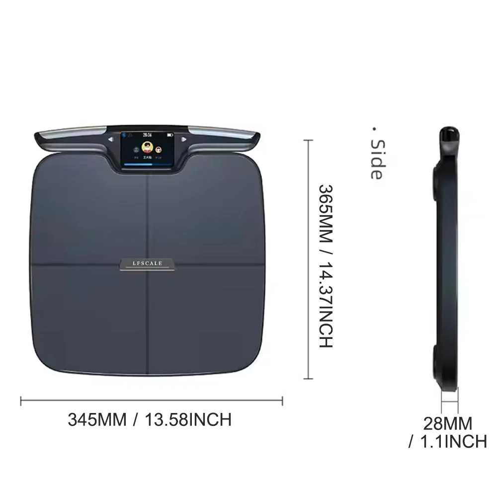 Smart Scale 8-Electrode Total Body Composition Analyzer with Hand Foot Electrodes - color options