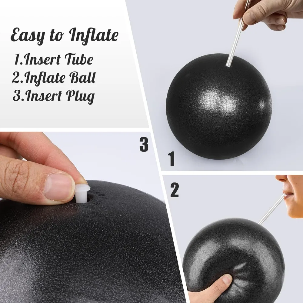 Mini Pilates Ball 9in – Core, Balance & Barre Exercise Ball - alternate view