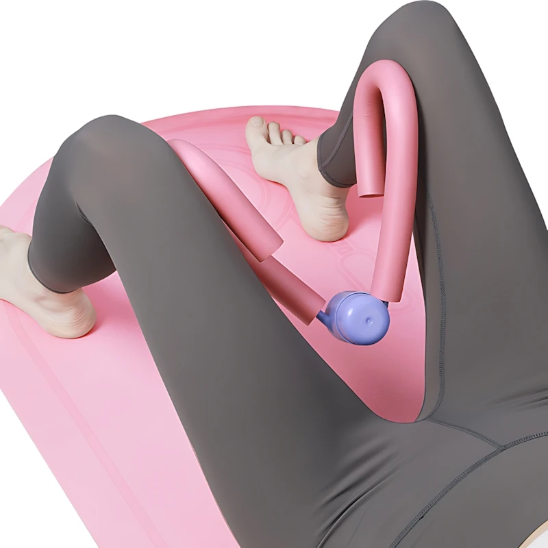 Leg Squeeze Trainer - Fleece Inner-Thigh & Adductor Exerciser for Home Use - size and dimensions