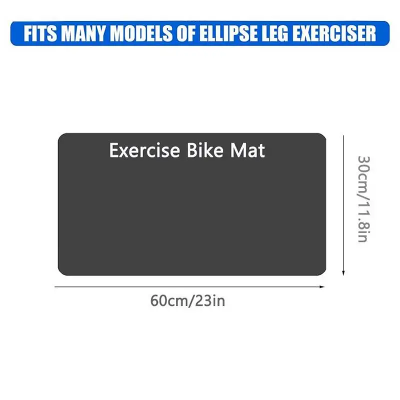 3mm Treadmill & Bike Mat, Set of 2 – Non-Slip Gym Equipment Floor Mats - color options