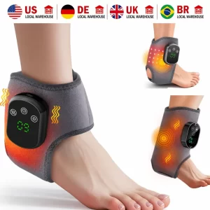 Heated Ankle Massage Wrap – Vibration Hot Compress Support