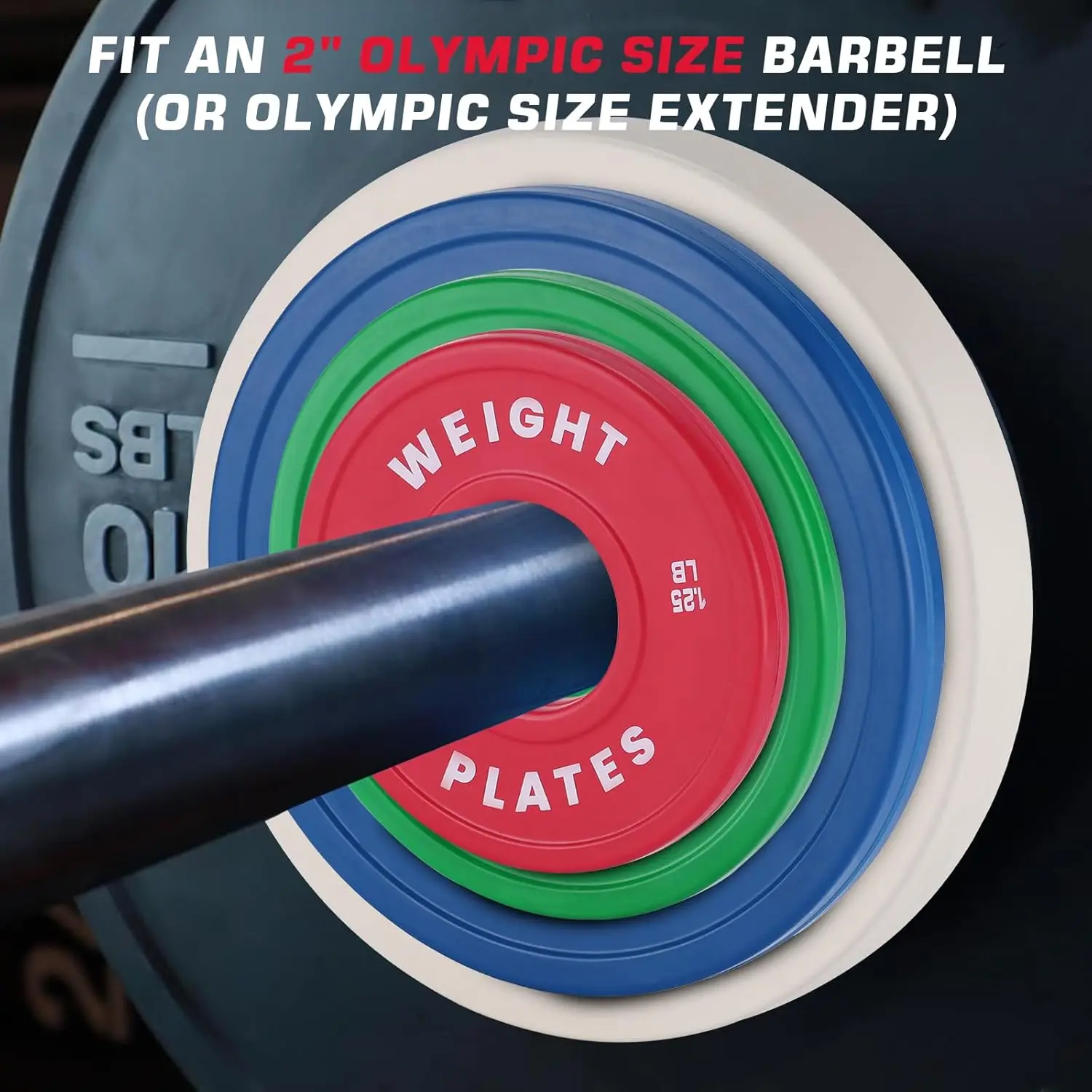 Fractional Weight Plates 1.25-10lb Pair – Micro Loading for Barbell Lifts - in use