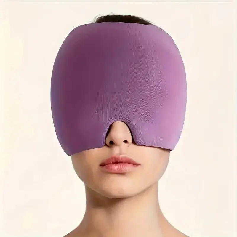 Cooling Migraine Relief Cap – Gel Cold Therapy Head Wrap & Eye Mask - packaging