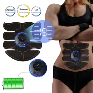 Portable EMS Abs Trainer – ABS Muscle Stimulator Fitness Belt