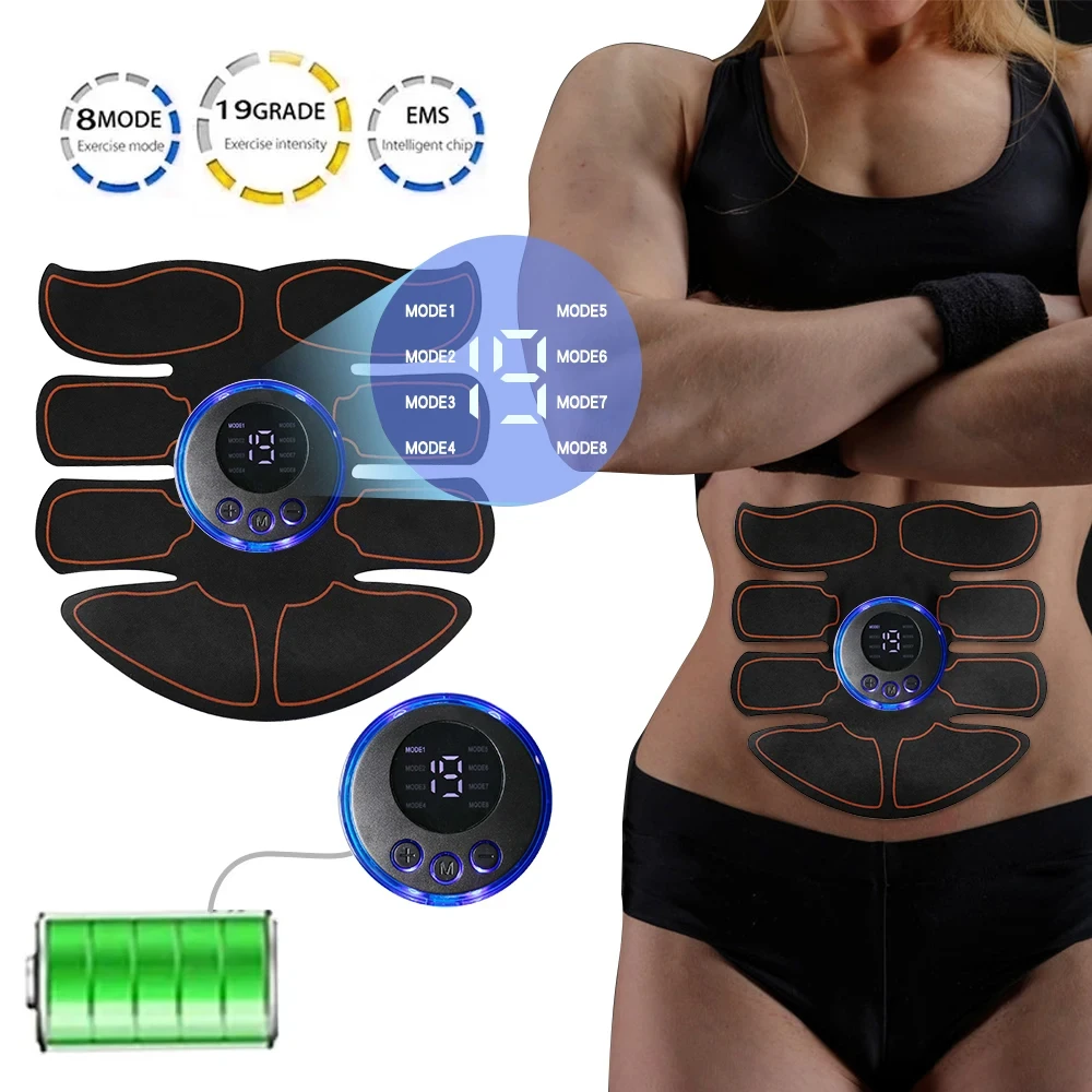 Portable EMS Abs Trainer – ABS Muscle Stimulator Fitness Belt