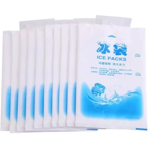 Reusable Gel Ice Packs 10-Pack – Hot & Cold Compress for Injuries