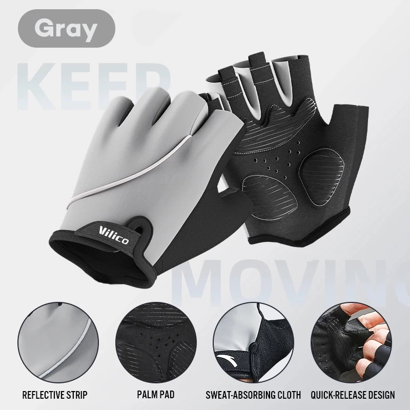 Cycling Bike Gloves Half Finger Shockproof Breathable MTB Mountain Bicycle Sports - packaging
