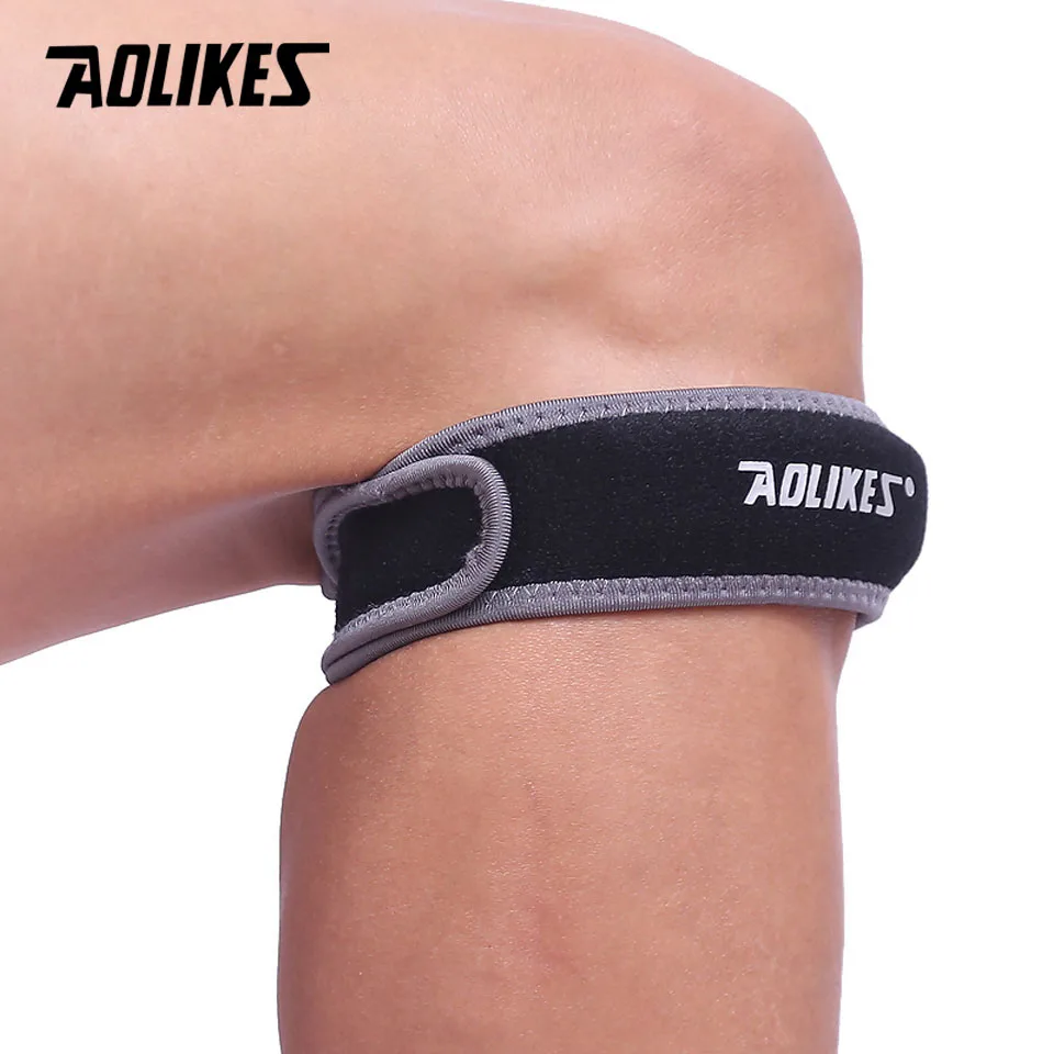 AOLIKES 1PCS Adjustable Knee Patella Cushioning Neoprene Band Support Sports Running - color options