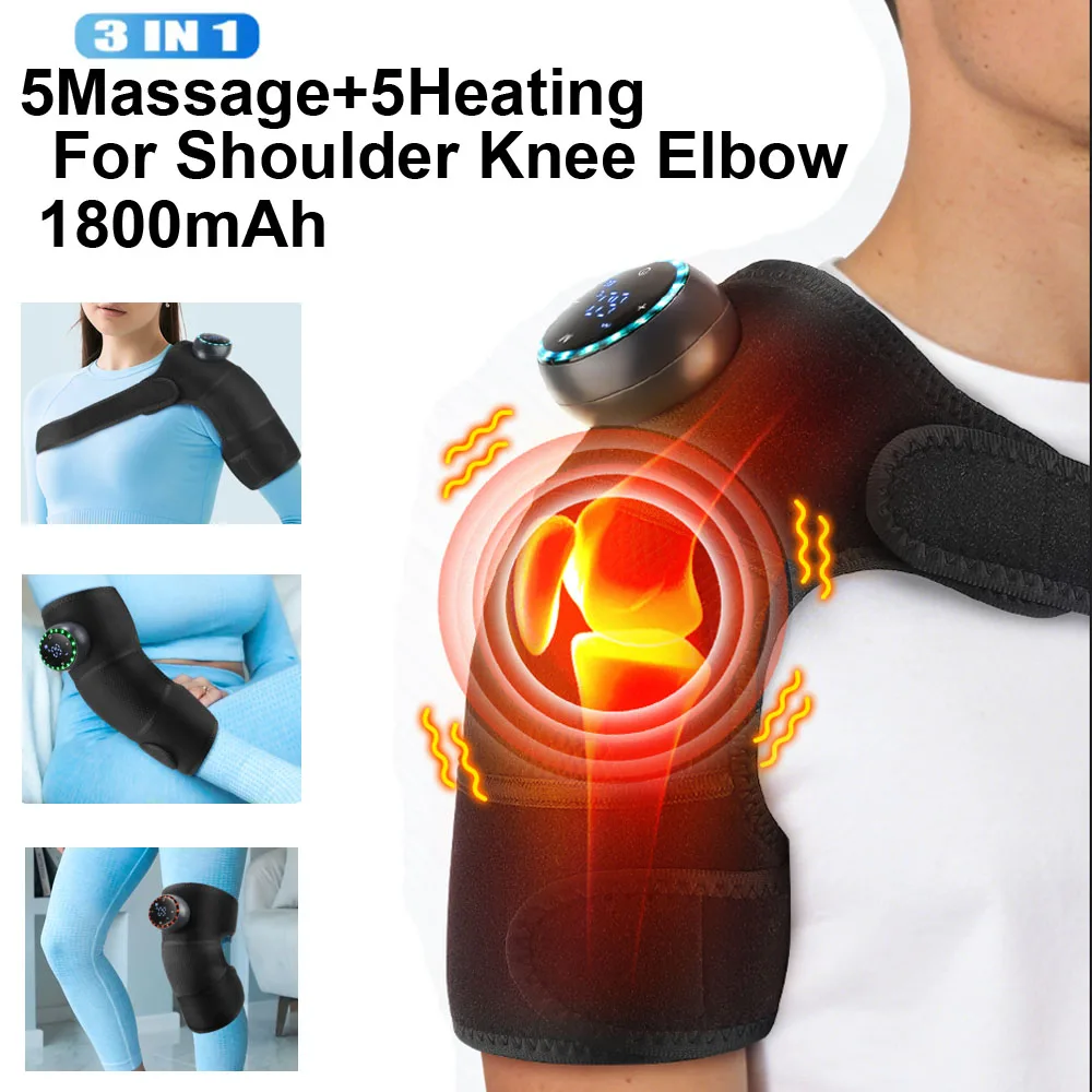 Electric Shoulder Massager with Heat – Vibration Heated Shoulder Wrap - view 15