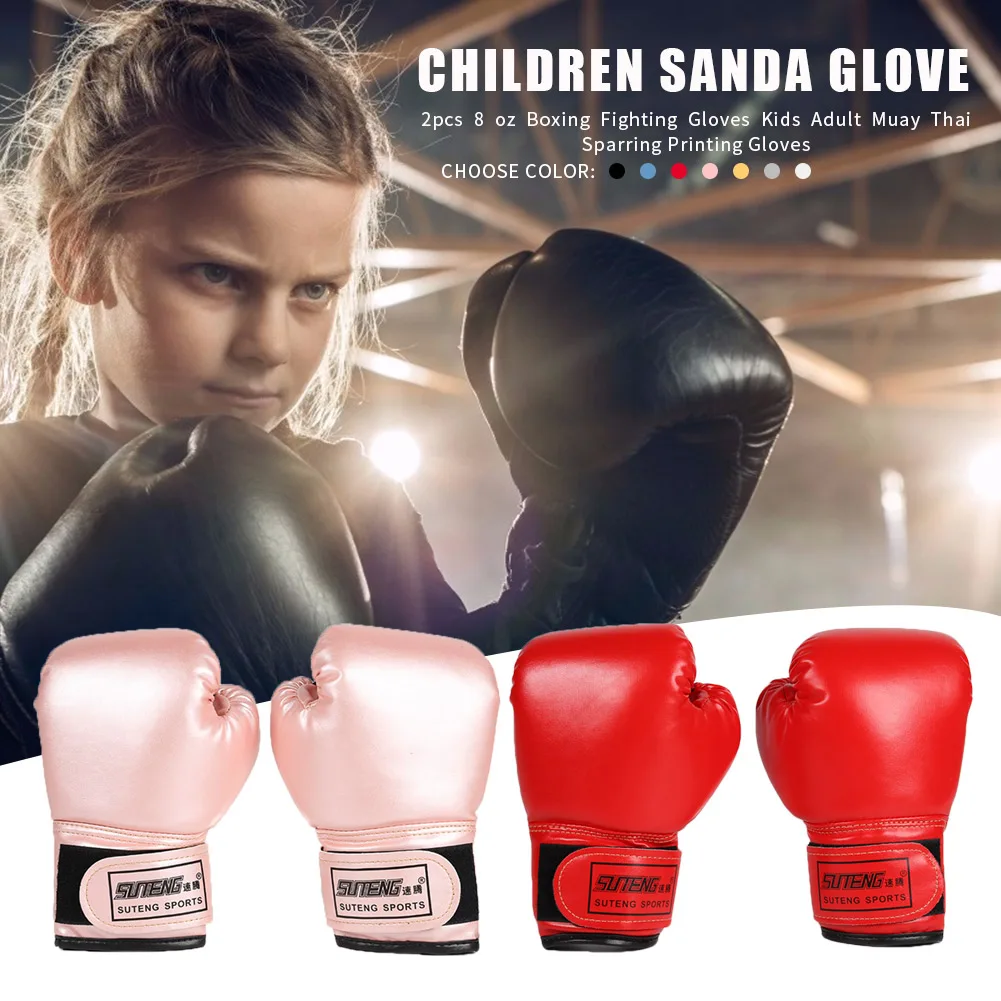Kids Boxing Gloves – Padded Junior Training Mitts for Pad & Bag Work - alternate view