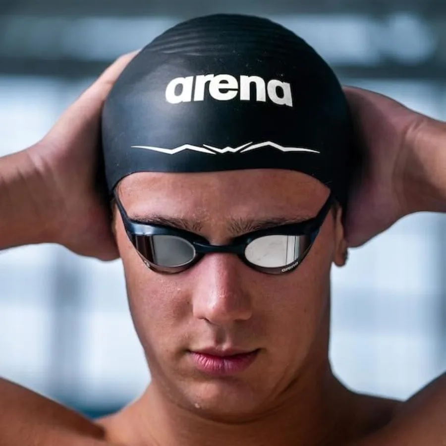 Silicone Racing Swim Cap – Hydrodynamic Competition Cap for Men & Women - alternate view