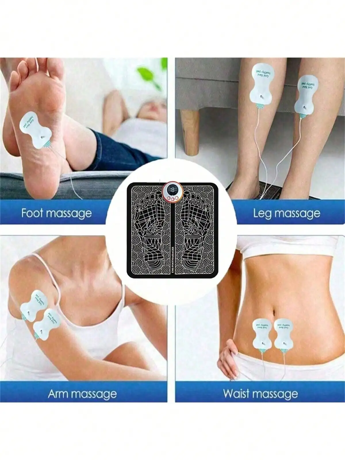 Electric EMS Foot Massage Mat – Acupoint Muscle Stimulation Pad for Tired Feet - alternate view