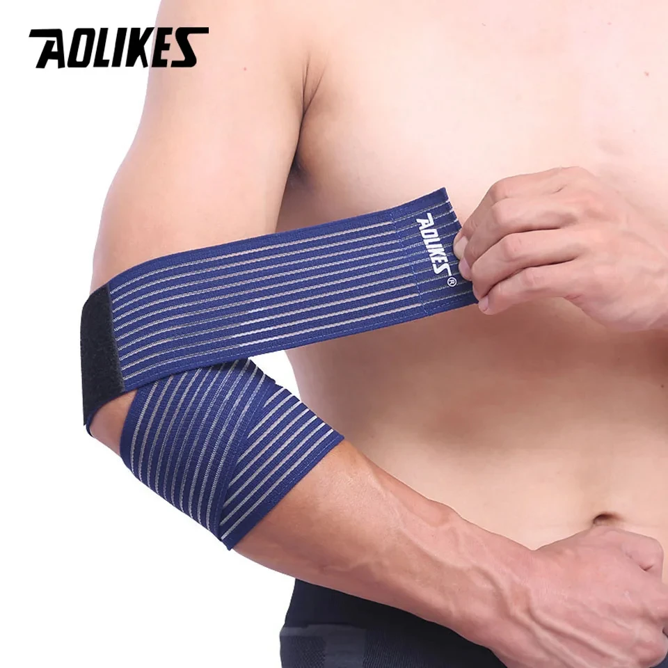 Compression Bandage Wrap – Adjustable Knee, Elbow & Wrist Support - alternate view