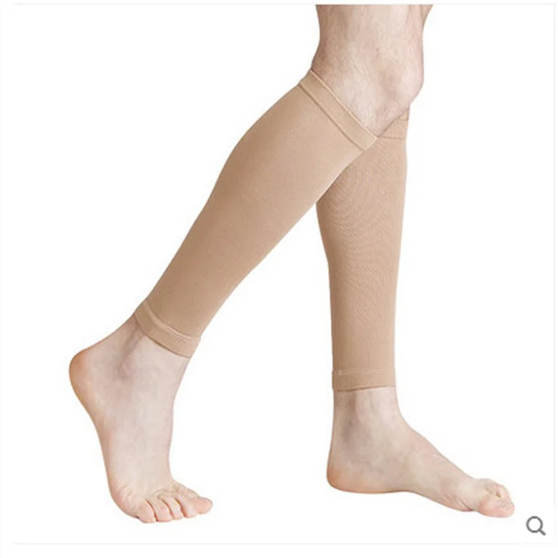 Footless Calf Compression Sleeves – Graduated 20-30 mmHg Support - detail view