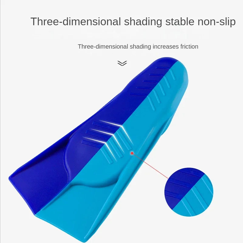Silicone Swim Training Fins – Short Blade Fins for Kick Technique & Snorkelling - in use