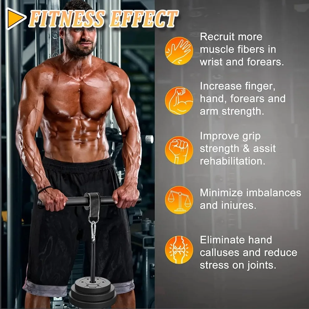 Forearm Blaster Wrist Roller – Anti-Slip Grip & Forearm Strength Trainer - size and dimensions