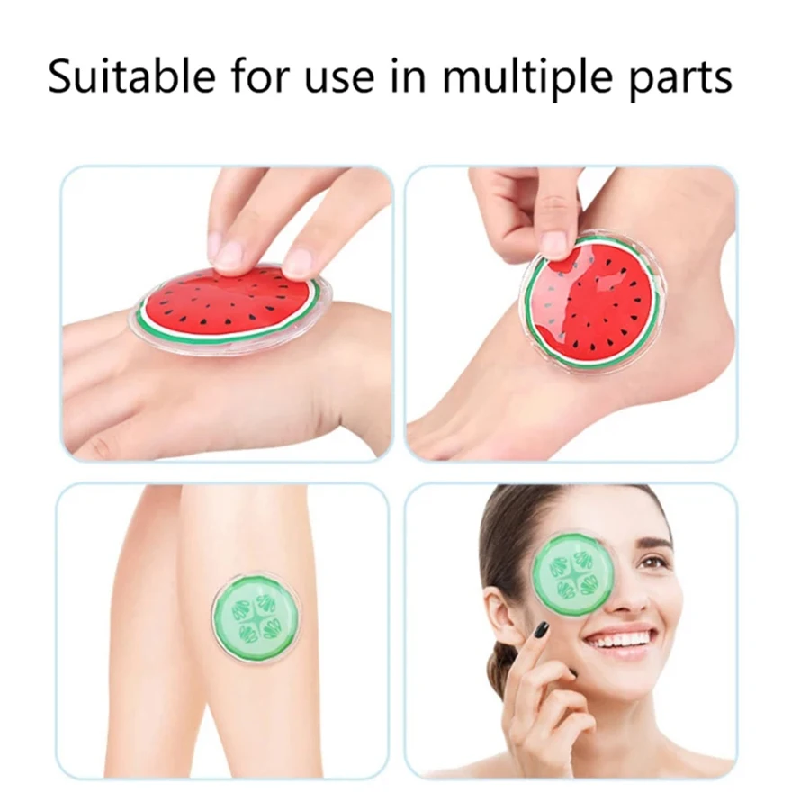Reusable Gel Eye Mask – Hot & Cold Therapy Pads for Puffiness and Tired Eyes - in use