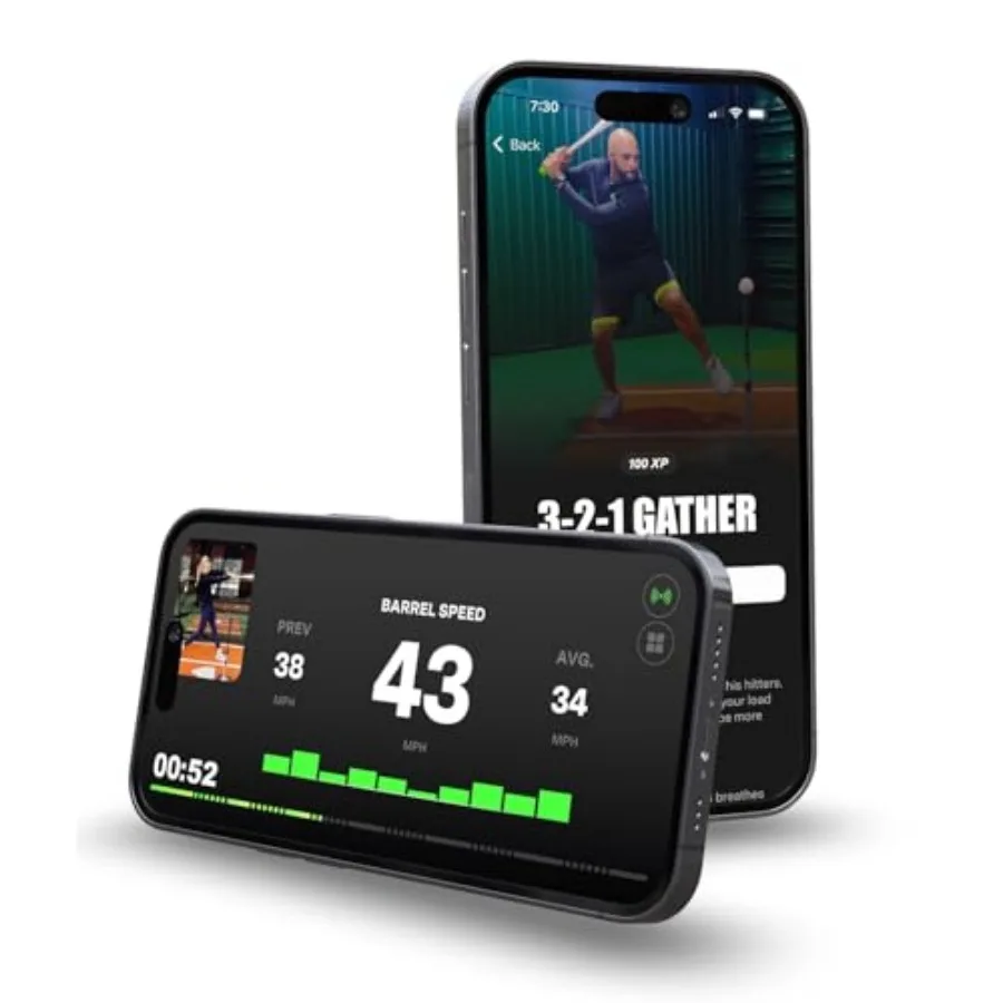 Bat Swing Sensor & Analyzer – Baseball & Softball Swing Metrics - in use