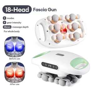 18-Head Fascia Gun – High-Frequency Deep Tissue Massager