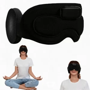 Bluetooth Sleep Mask with Flat Headphones – Blackout Meditation Eye Mask