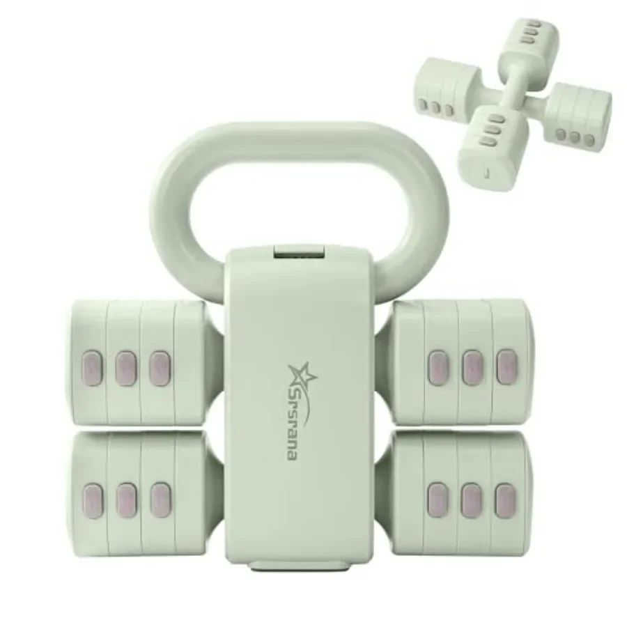 Adjustable Dumbbell & Kettlebell Set – Home Gym Weights for Women