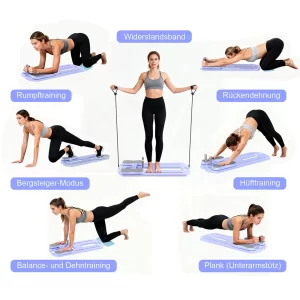 Foldable Pilates Ab Board – 5-in-1 Core Training Slab for Home Workouts
